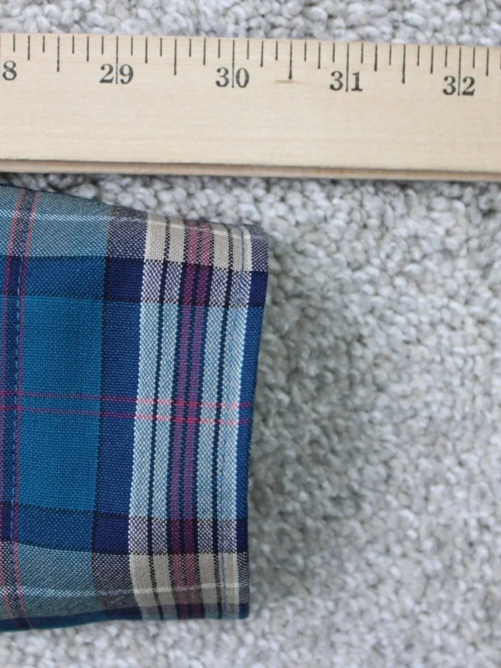 VTG Pendleton Shirt Mens Medium Blue Plaid 100% Virgin Wool Long Sleeve Button